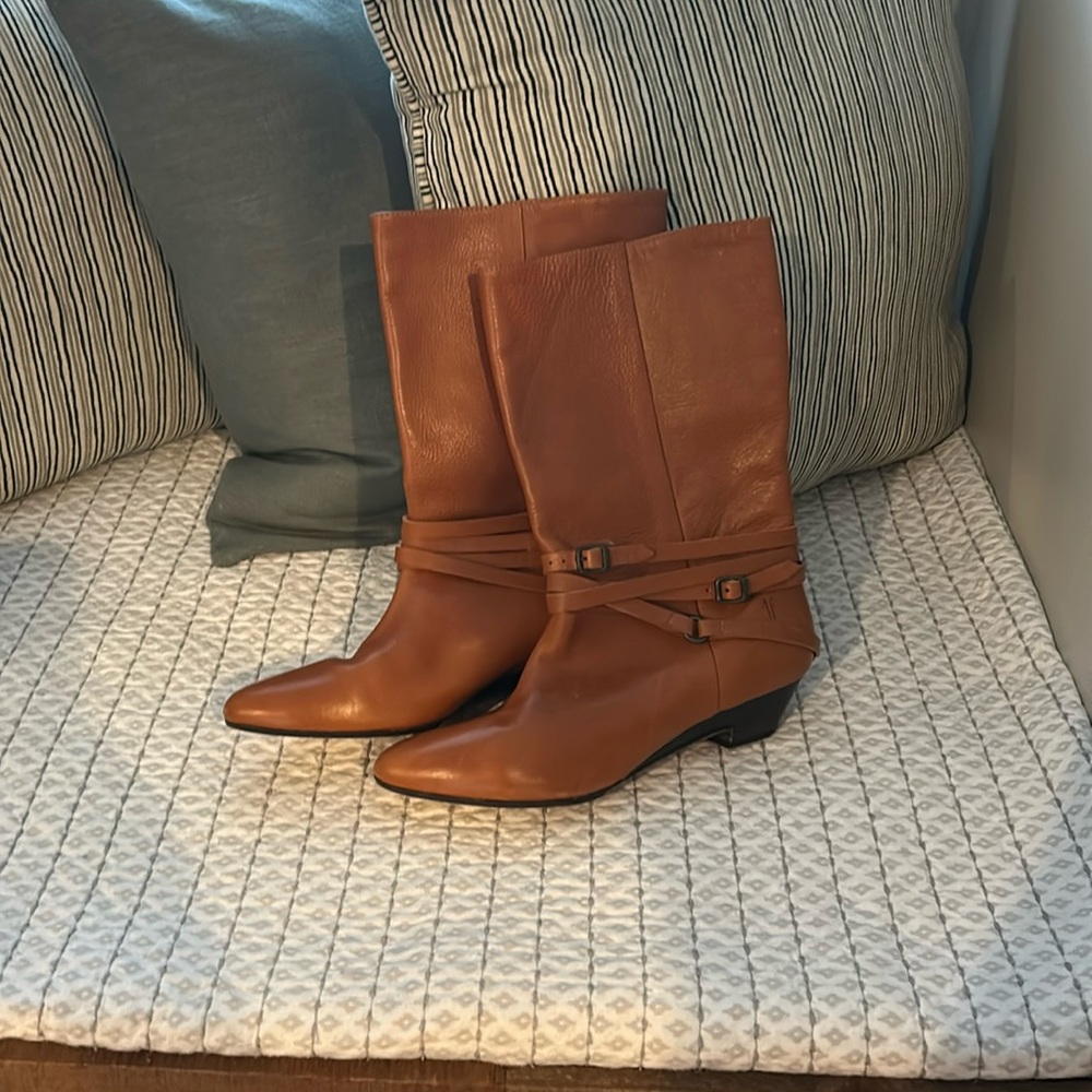 FRYE Calf Height Harness Boots 8.5